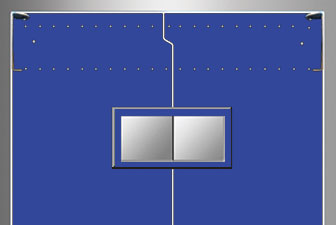 Model 500 - 1000 flexible traffic door, access door, swing door