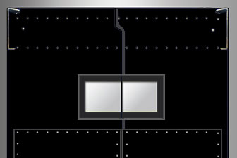 Model 750 - 1500 flexible traffic door, access door, swing door