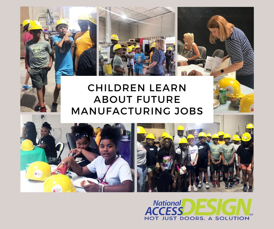 Kids visit National Access Design