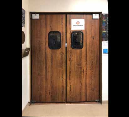 Model 9000HPL flexible traffic door, access door, swing door